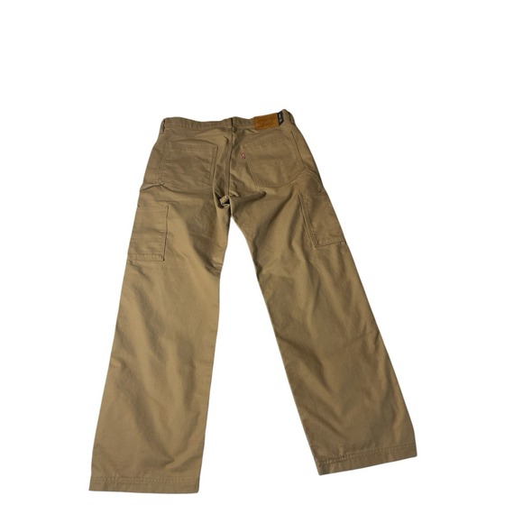 LEVI'S Strong Skateboarding Brown Carpenter Jeans 34/32 (29.5) Button Fly Big‎ E - Picture 3 of 10